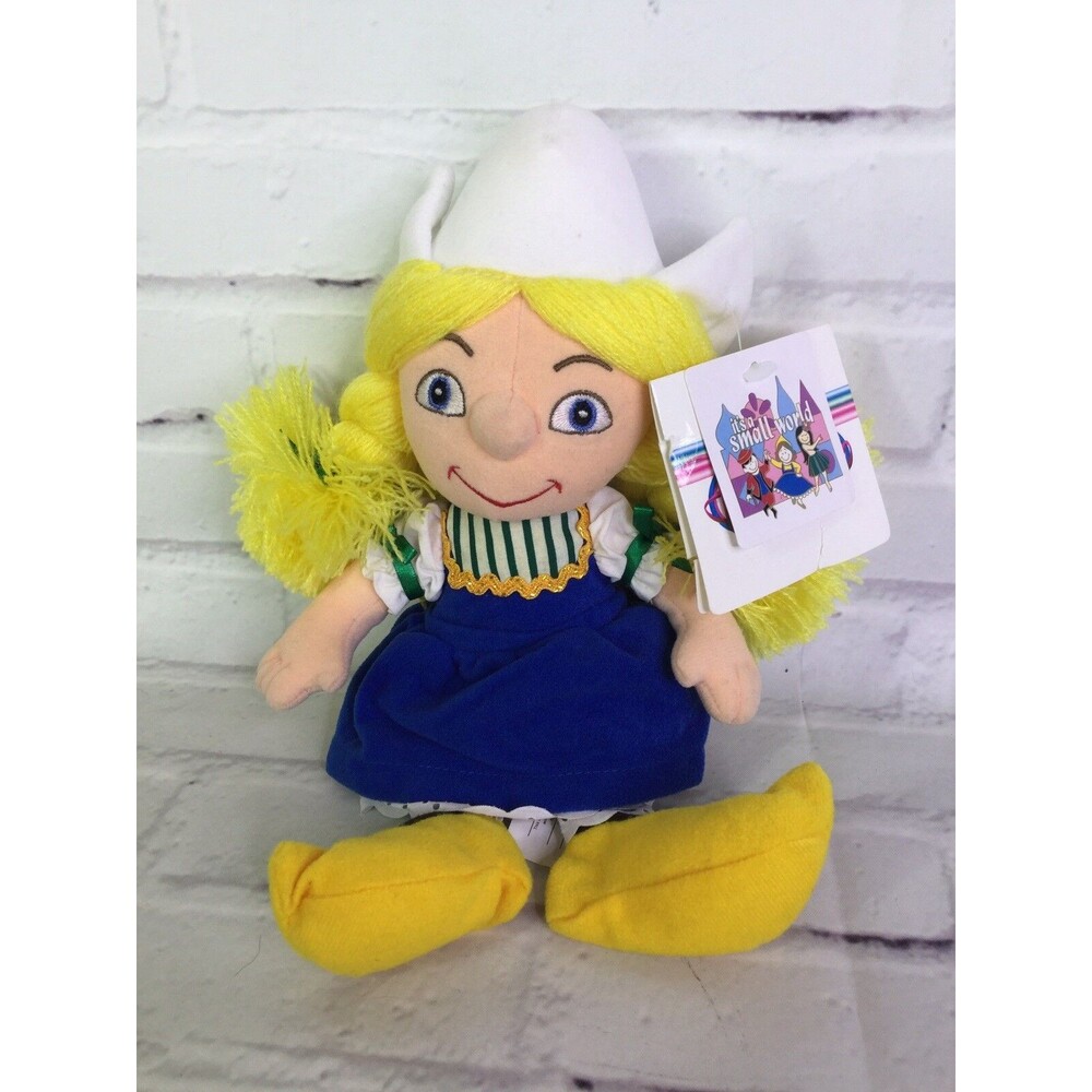 Disney Store Parks Holland Girl It's a Small World Ride Plush Bean Bag Doll